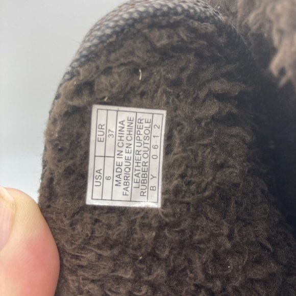 Sanuk flurry boot toggle canvas brown tan bootie 6 - Picture 7 of 9